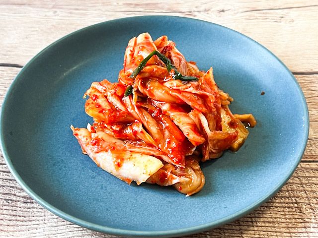 お皿に入った「白菜キムチ」