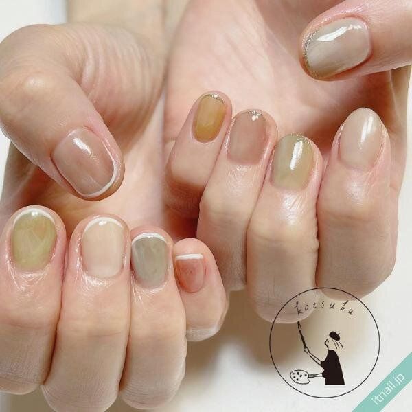 小粒nailが投稿したネイルデザイン [photoid:I0126835] via Itnail Design (732366)