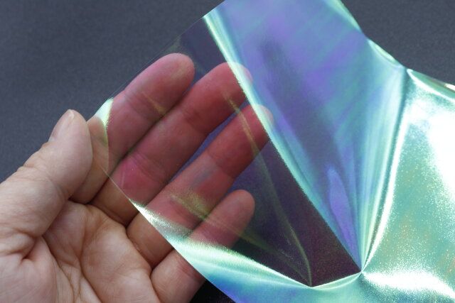 セリアのクリアデザインシート 20Pの質感