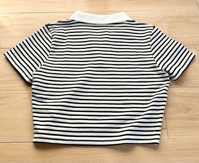 GUスキッパーポロのボーダーの背面