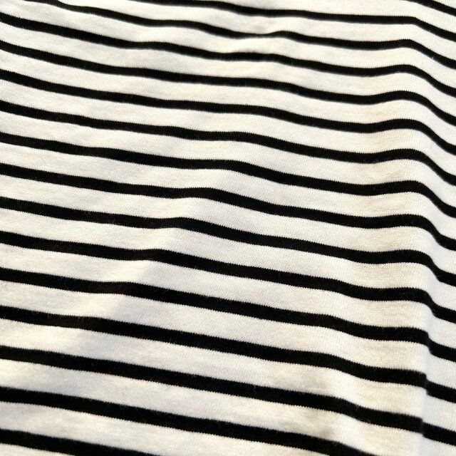 GUスキッパーポロのボーダーの生地感