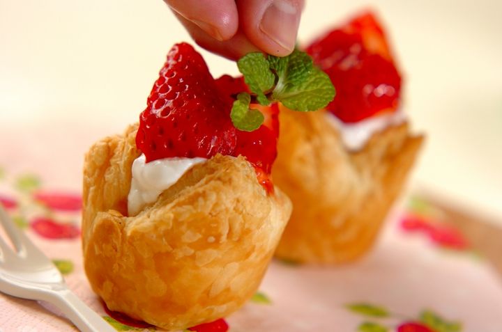 イチゴのパイの作り方1