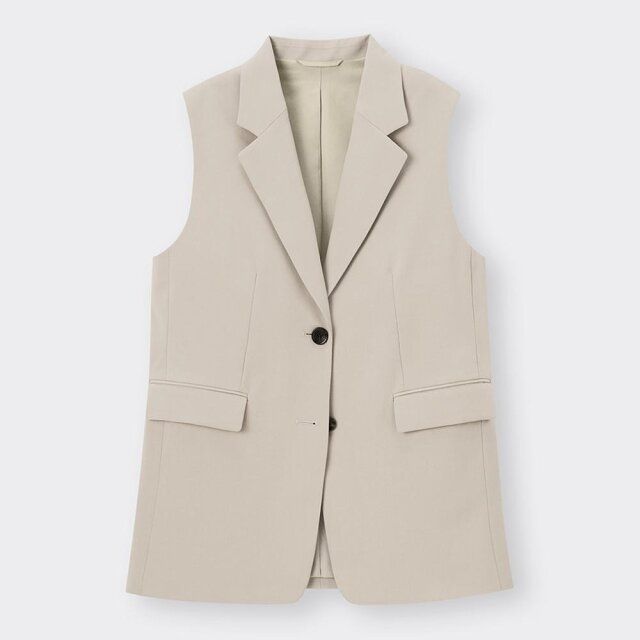 GU オーバーサイズテーラードベスト