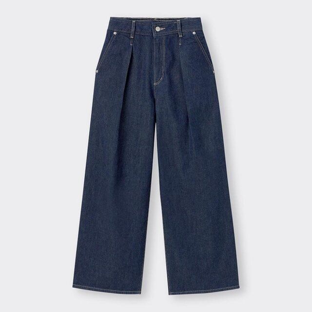 GU ライトデニムワイドパンツ