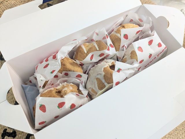 いちごみるくシュー