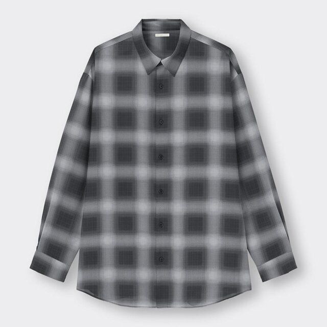 GU イージーケアシアーオーバーサイズシャツ