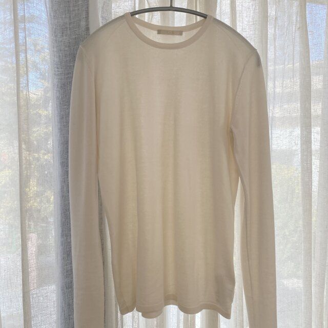 PlageのCrew Neck Fine ニットのナチュラルカラー