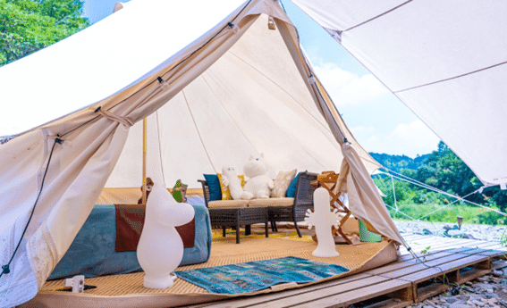 グランピングテントの画像