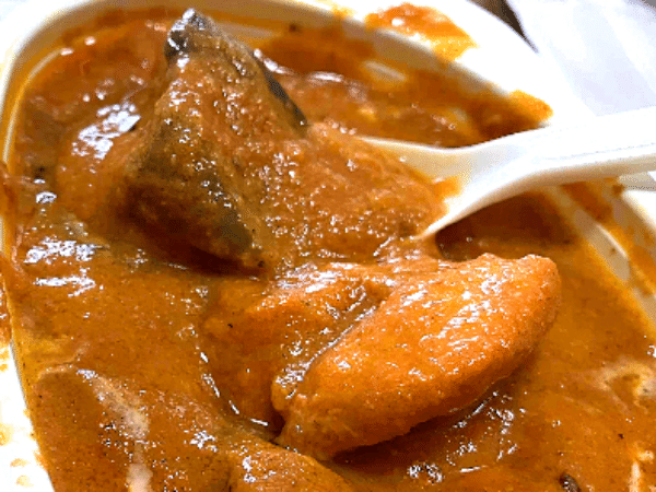 ナスとチキンのカレー