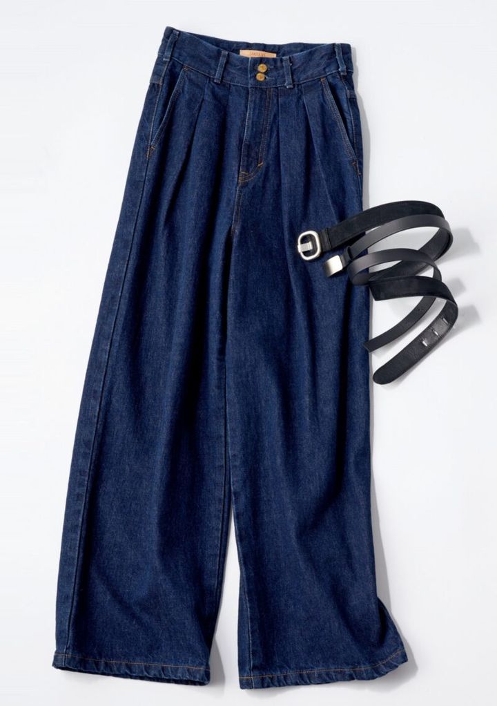 インディゴデニム 通勤コーデ サムシング エドウィン