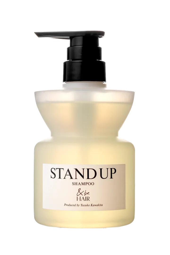 &be スタンドアップシャンプー 400ml ￥1540、詰め替え用 370ml ￥1320