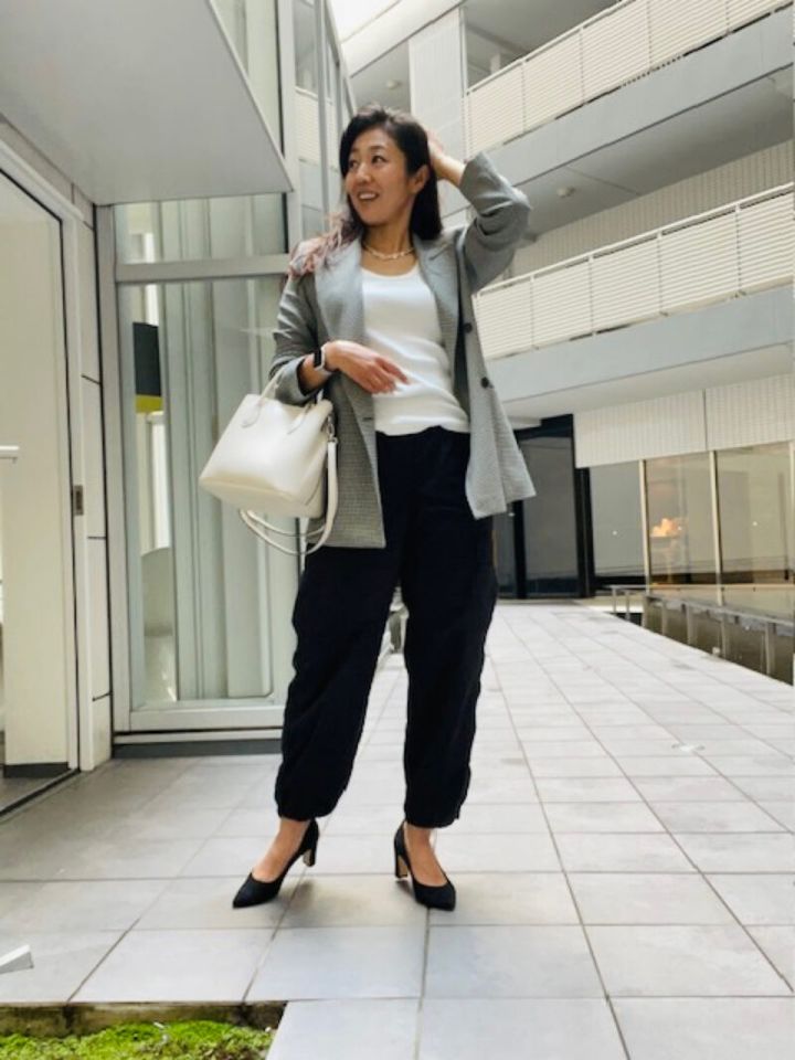 ユニクロのカーゴパンツ 着まわしコーデ かがやき隊・角藤さん