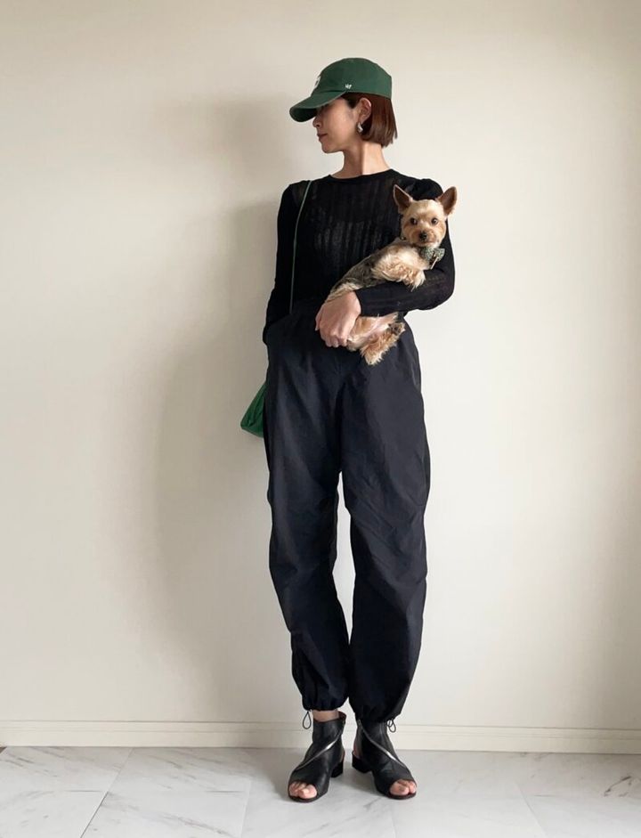 ユニクロ パラシュートパンツのコーデ