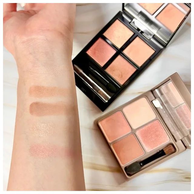 6.コーラルピンクで多幸感フェイスに！ 可愛すぎる「水蜜桃メイク」_使用したコスメ＆韓国風メイクのやり方・ポイント_リリミュウ インザミラーアイパレット 02 ティーローズ ￥2640_アディクション ザ アイシャドウ パレット 003 Mariage Vow ￥6820