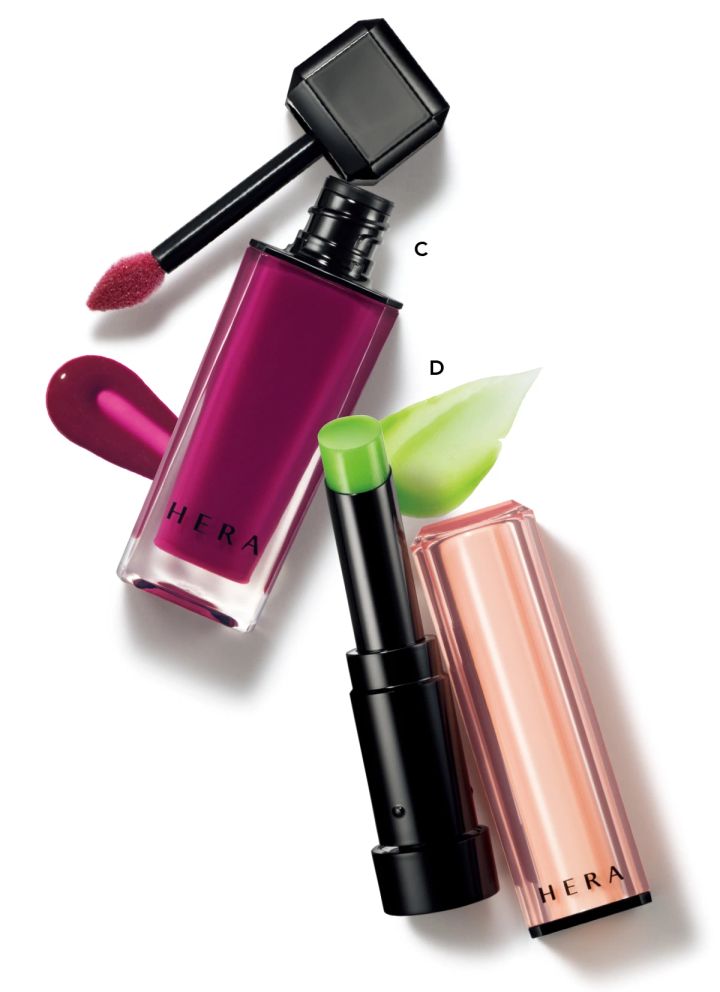 大人に似合う最新・韓国風メイク6選_使用したコスメ＆韓国風メイクのやり方・ポイント_CHERA センシュアル ヌードグロス 52 ￥4400（日本限定色）_DHERA センシュアルヌードバーム 101￥4400／アモーレパシフィック