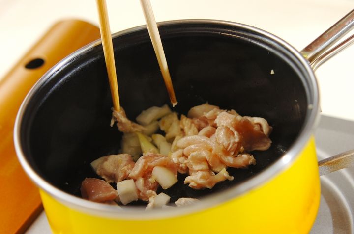 ささ身のエスニックスープの作り方1