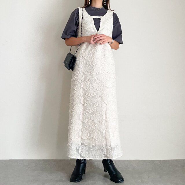 GUドライワイドTとジャガーワンピコーデ