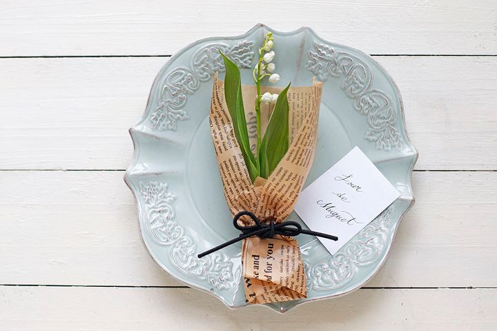 スズランのアレンジ