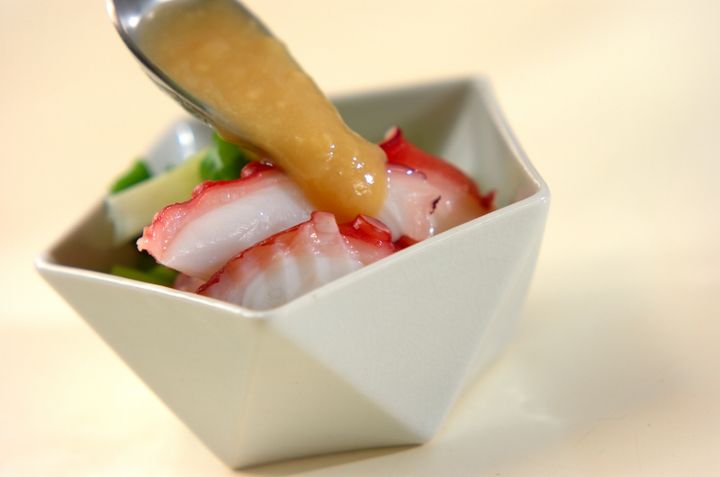 タコの酢みそがけの作り方3