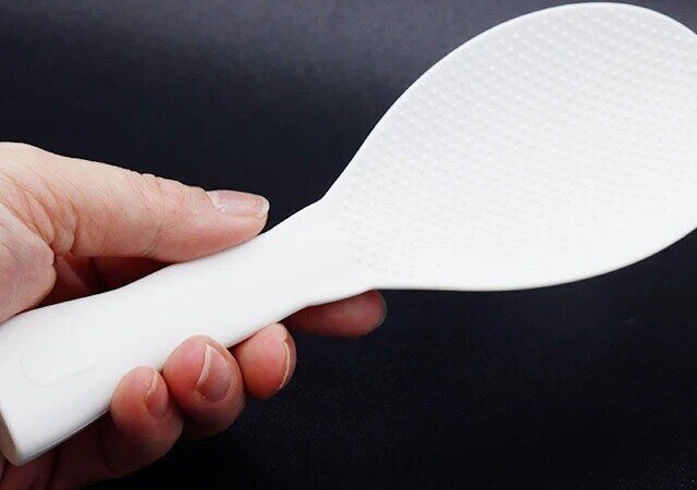 ダイソーの立つしゃもじ（wavy）の持ち手