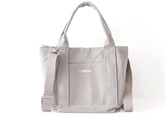 『THE EDITORS 気がきく仕切りのトートバッグBOOK GRAY』