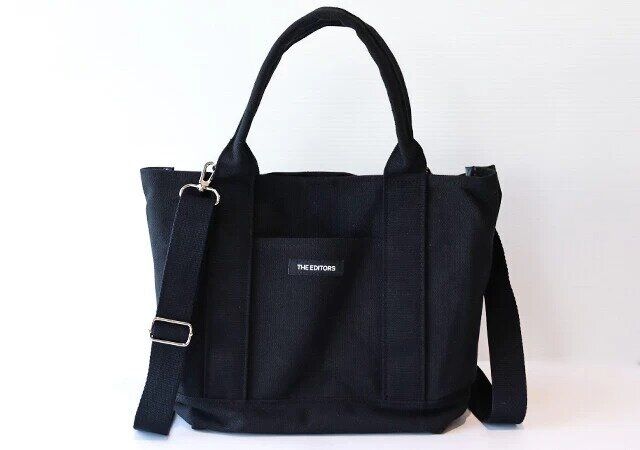 『THE EDITORS 気がきく仕切りのトートバッグBOOK BLACK』