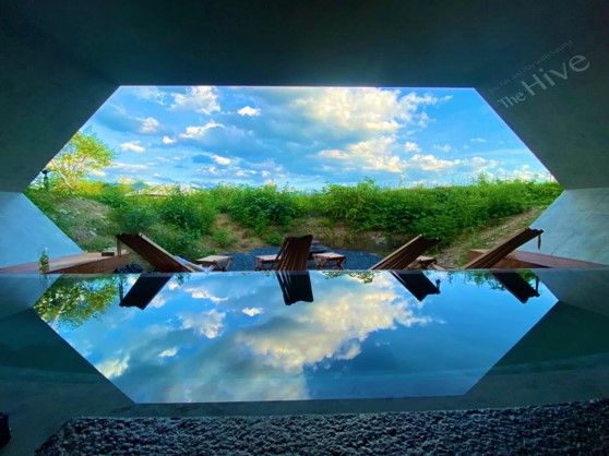 美しい水風呂画像