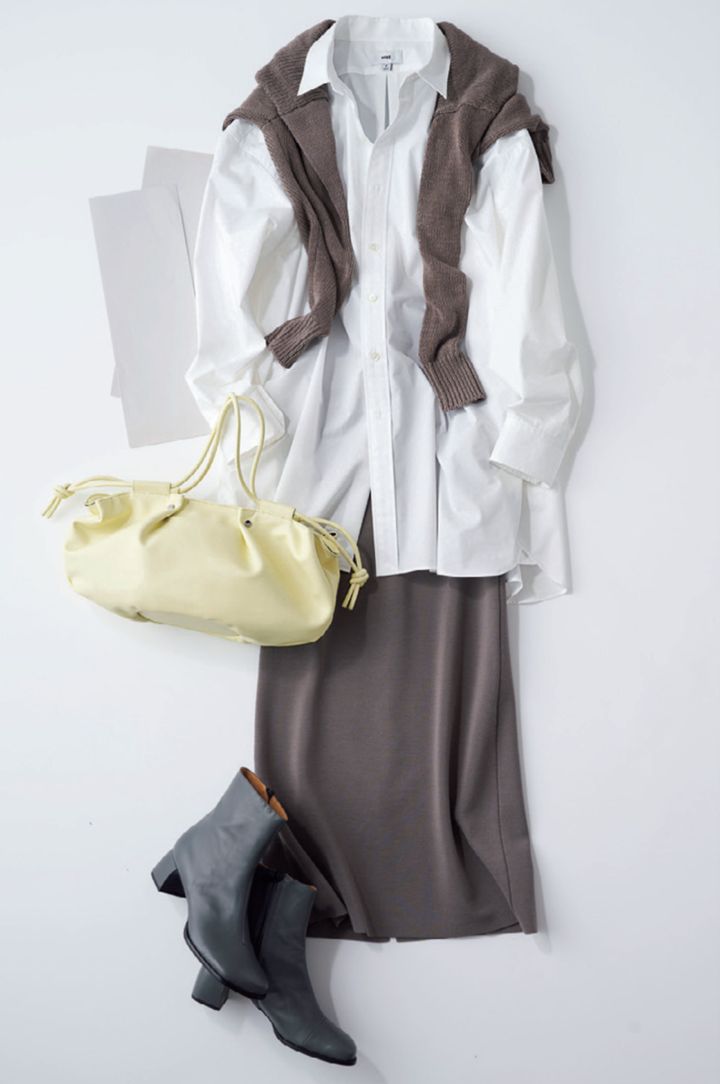 カーディガン 春コーデ 着回し