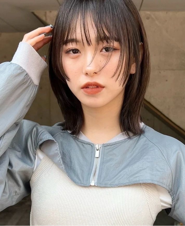 ロブ ヘア 髪型 ヘアスタイル 大人 前髪なし