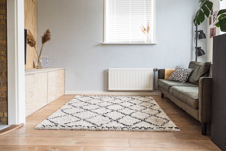 リビングに敷いたおしゃれなラグ