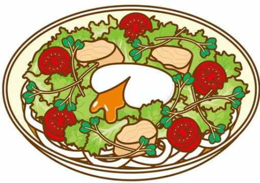 サラダうどんイラスト画像