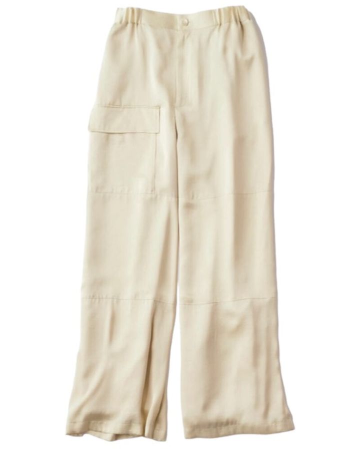 ネイヴのサテンパンツ イエロー