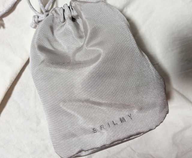 仕切り付き巾着コスメポーチ