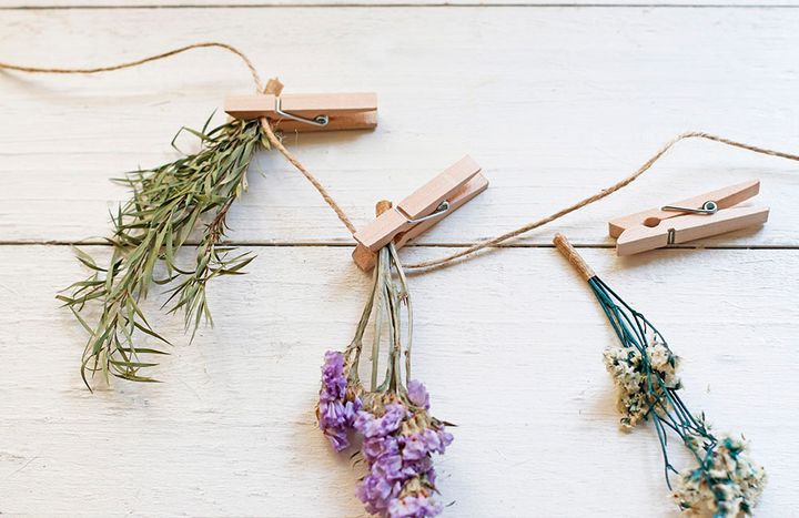 ドライフラワガーランド