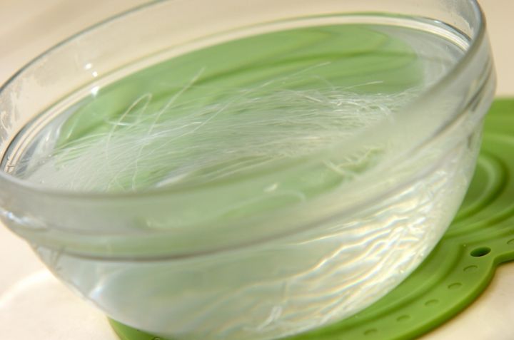 春雨スープの下準備1