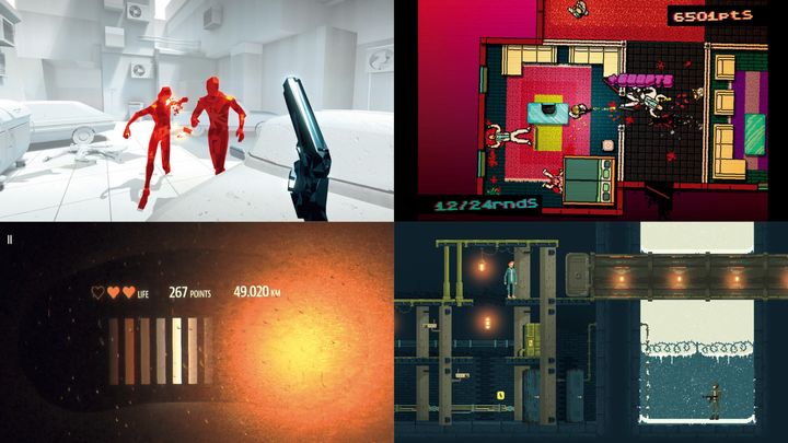ゲーム『SUPERHOT』、『Blind Drive』、『Hotline Miami』、『Ministry of Broadcast』