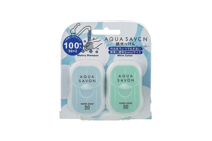 アクアシャボン 紙せっけん セットA(ウォータリーシャンプーの香り、ホワイトコットンの香り)／ AQUA SAVON公式