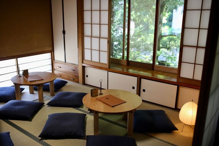 2階の和室は外国人客に好評