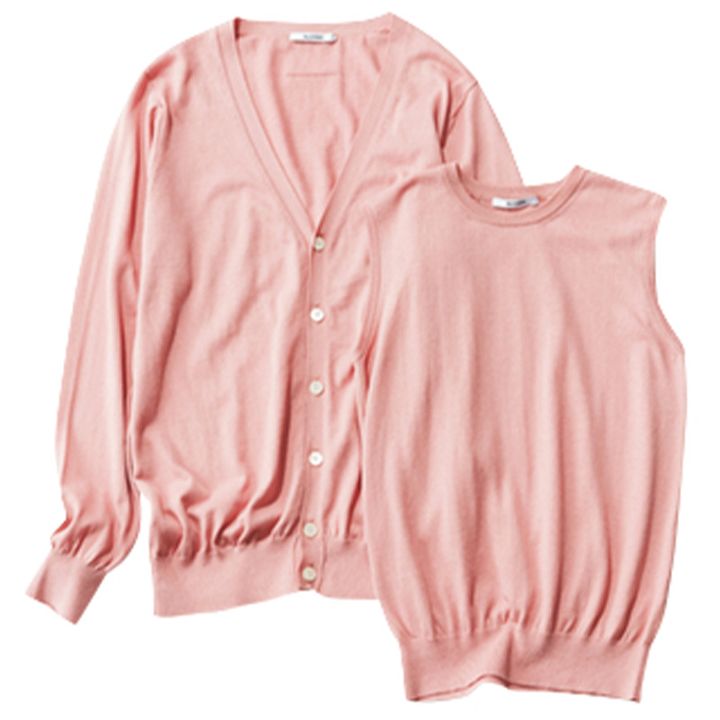 ニット,ツインニット,ニットアンサンブル,ピンクニット,スローン