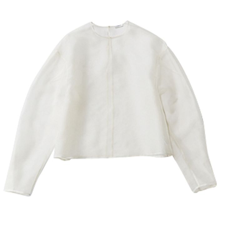 ブラウス,シアーブラウス,白ブラウス,ロエフ