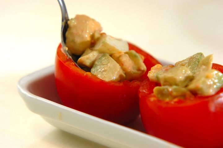 トマトのファルシの作り方1