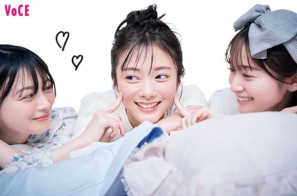 田村保乃さん、森田ひかるさん、守屋麗奈さん