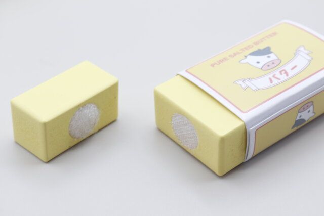 セリアの木製の知育おもちゃのバターはカットして遊べる