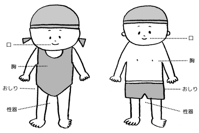 とっても大事な性教育のキホン「水着ゾーン」を教えよう。3歳からの性教育のすすめの画像1
