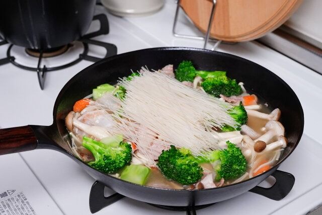 海鮮味焼きビーフン 永谷園 ブロッコリー料理