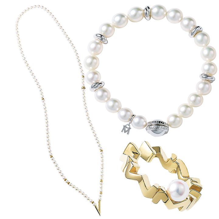 パールジュエリー,パール,ミキモト,ブレスレット,ネックレス,イヤーカフ