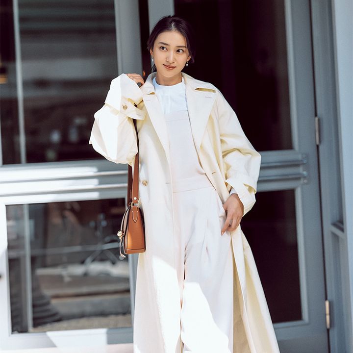 武井咲,ママコーデ,トレンチコーデ,春アウター,アダムエロペ