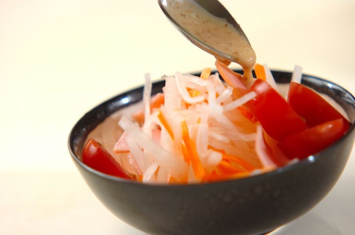 大根サラダの作り方1