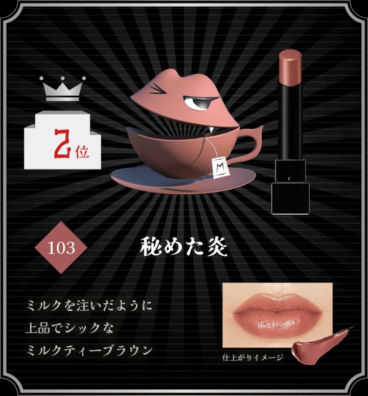 MYリップモンスター総選挙第2位「103 秘めた炎」