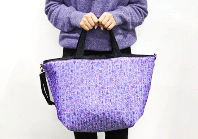 ANNA SUI mini［アナ スイ・ミニ］おおきなLESSON TOTE BAG リバーシブルデザイン